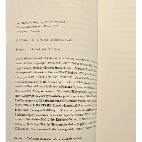 God Works All Things Together for Your Good -Robert J. Morgan - Picture 4 of 10